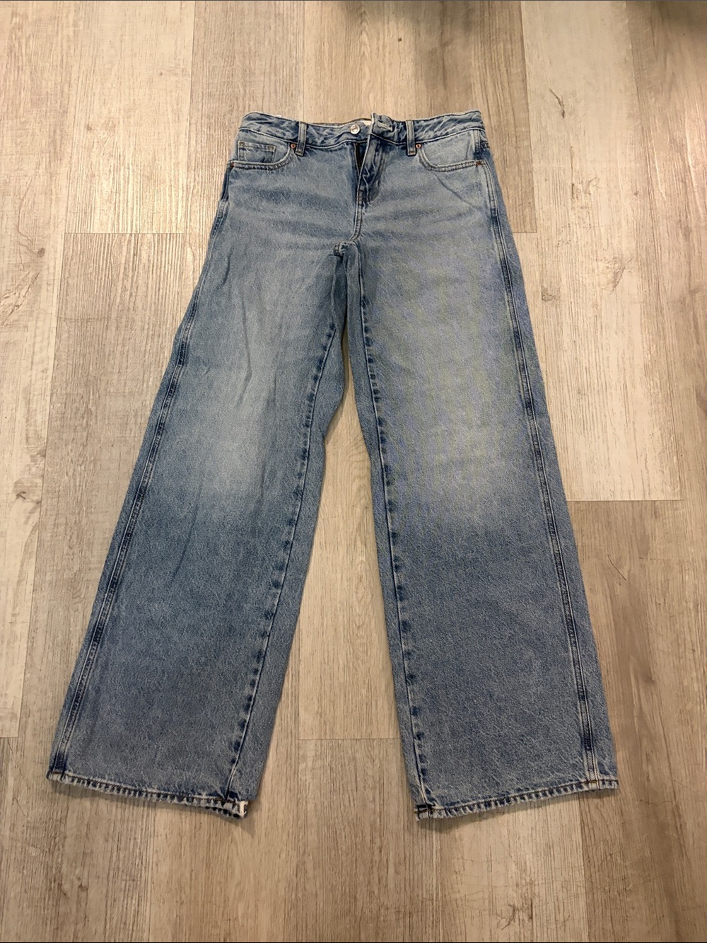 PacSun Light Blue Wide-Leg Women's Jeans